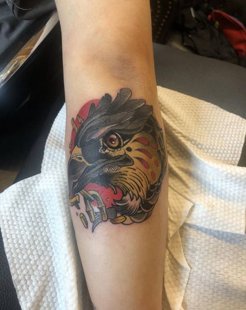老鹰纹身图片_手臂纹身图案