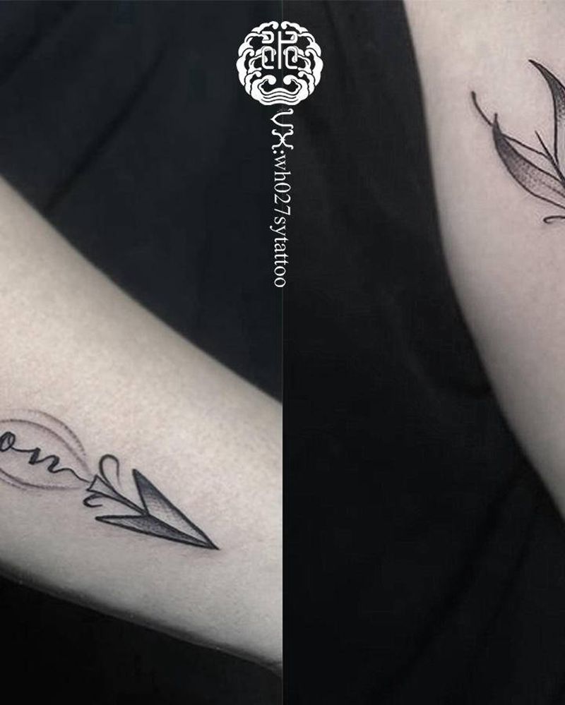 羽箭纹身图片_手臂纹身图案