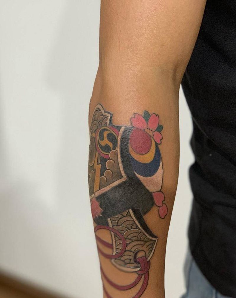 #遮盖#补色#纹身图片_手臂福锤纹身图案