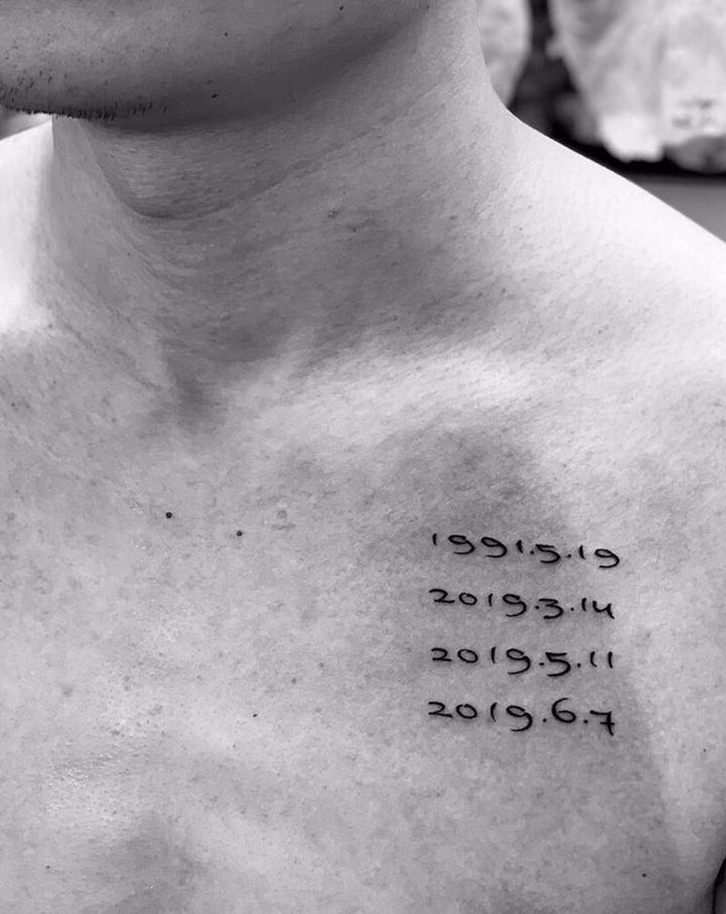 今工#小清新#纹身图片_字母纹身图案