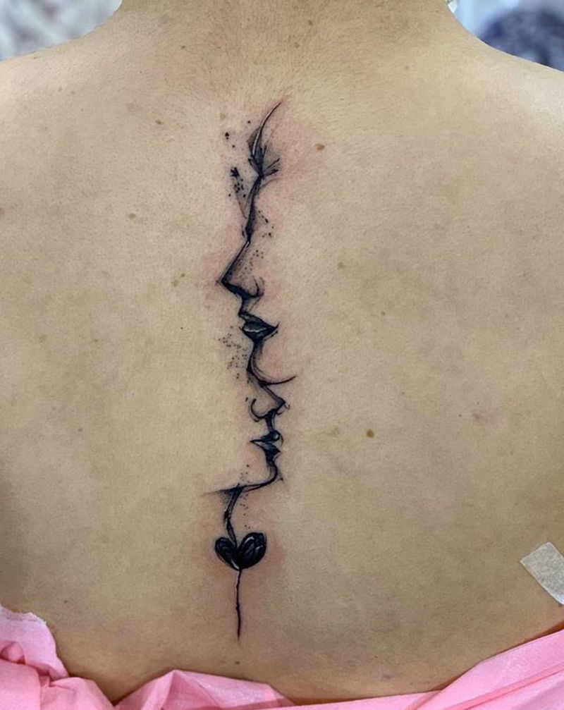 今日作品更新#泼墨#刺青纹身图片_背部水墨纹身图案