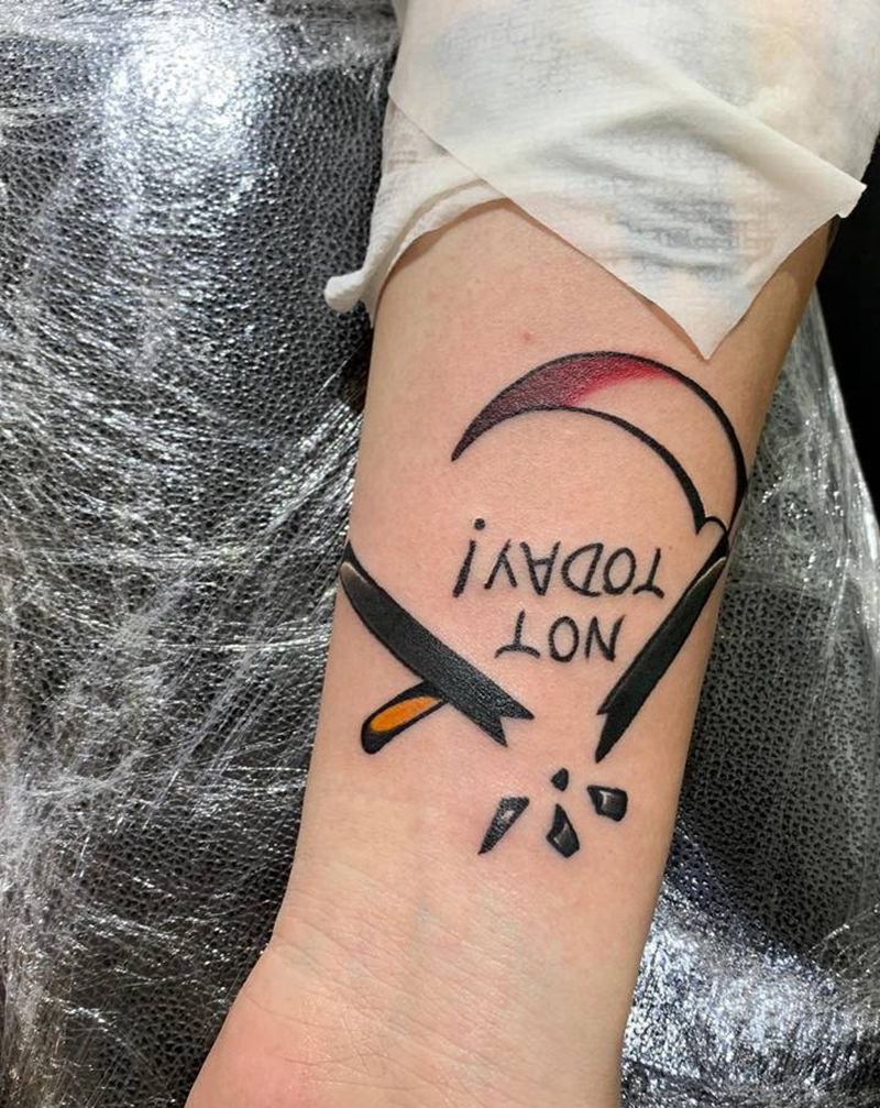 作品更新#old school纹身图片_Old School死神纹身图案