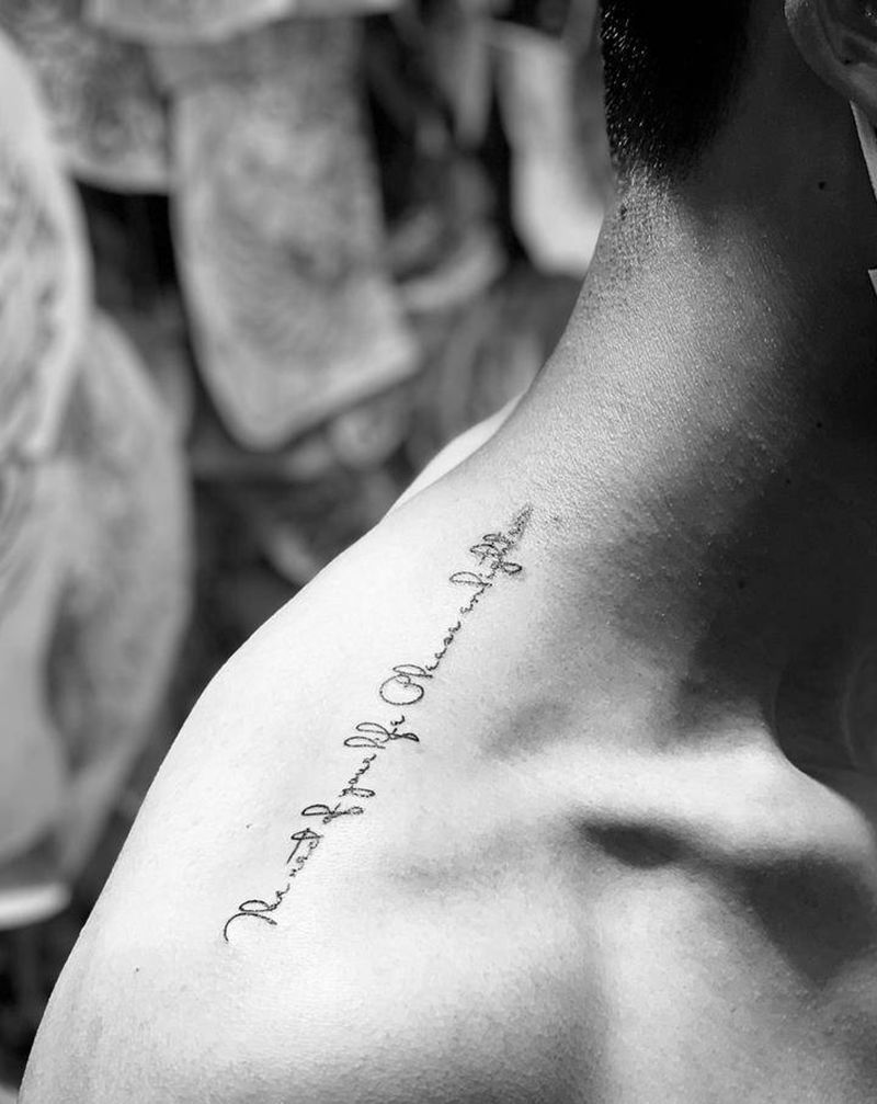 今日作品更新#花体字#纹身图片_花体字纹身图案