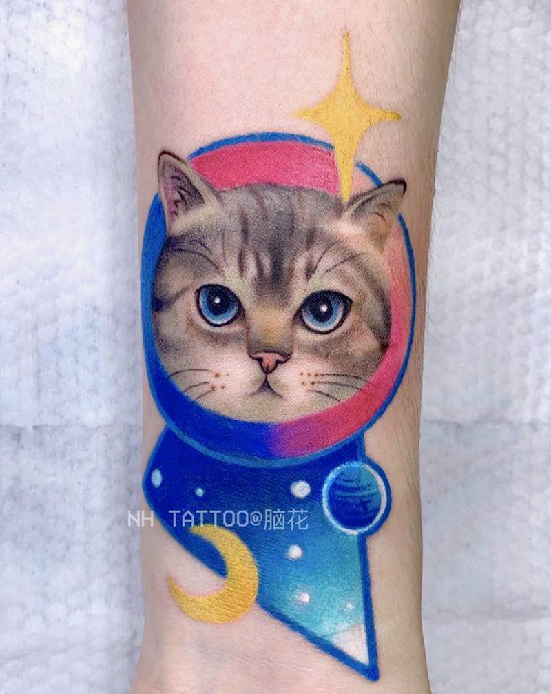 遮盖设计纹身图片_New School纹身图案