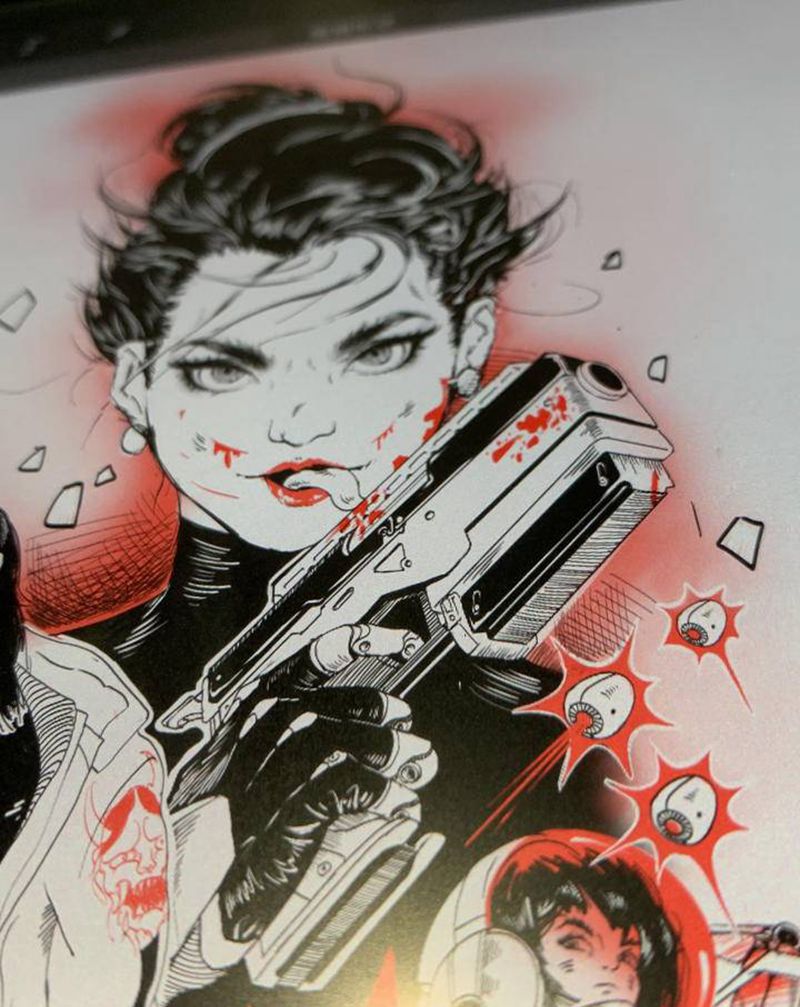 废土稿子纹身图片_手臂New School废土稿子纹身图案