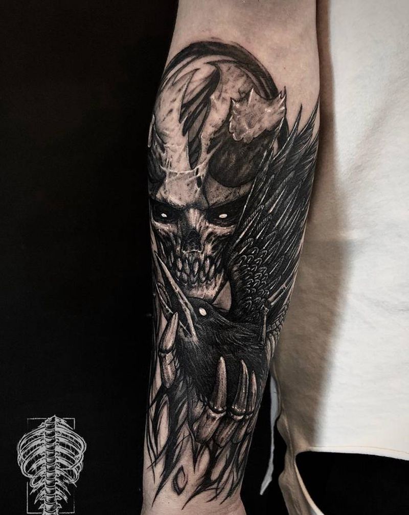 怜悯纹身图片_暗黑纹身图案