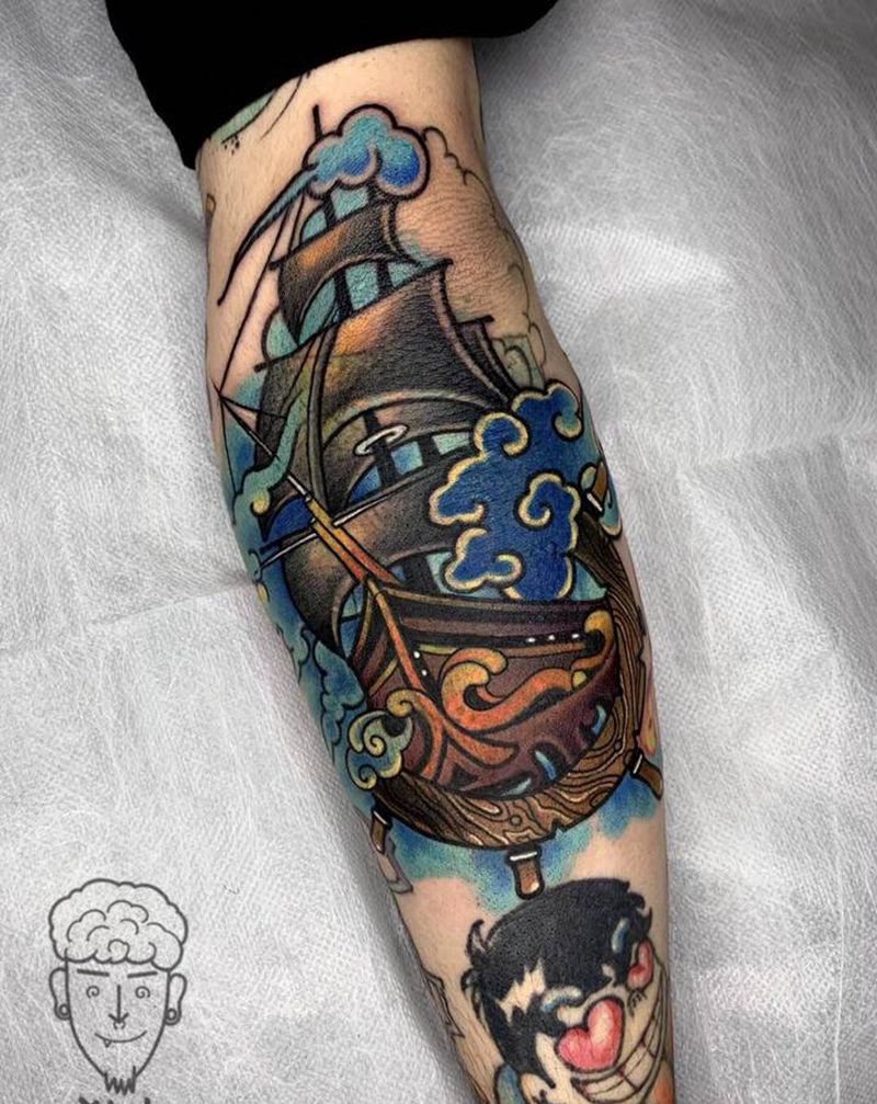 work：救死扶伤纹身图片_手臂Old School纹身图案