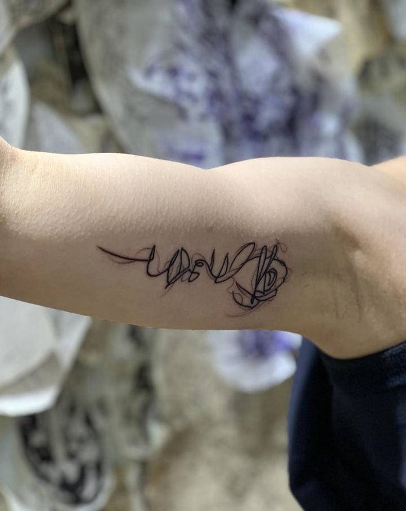 【今日作品更新】 #几何图形#纹身图片_手臂几何纹身图案