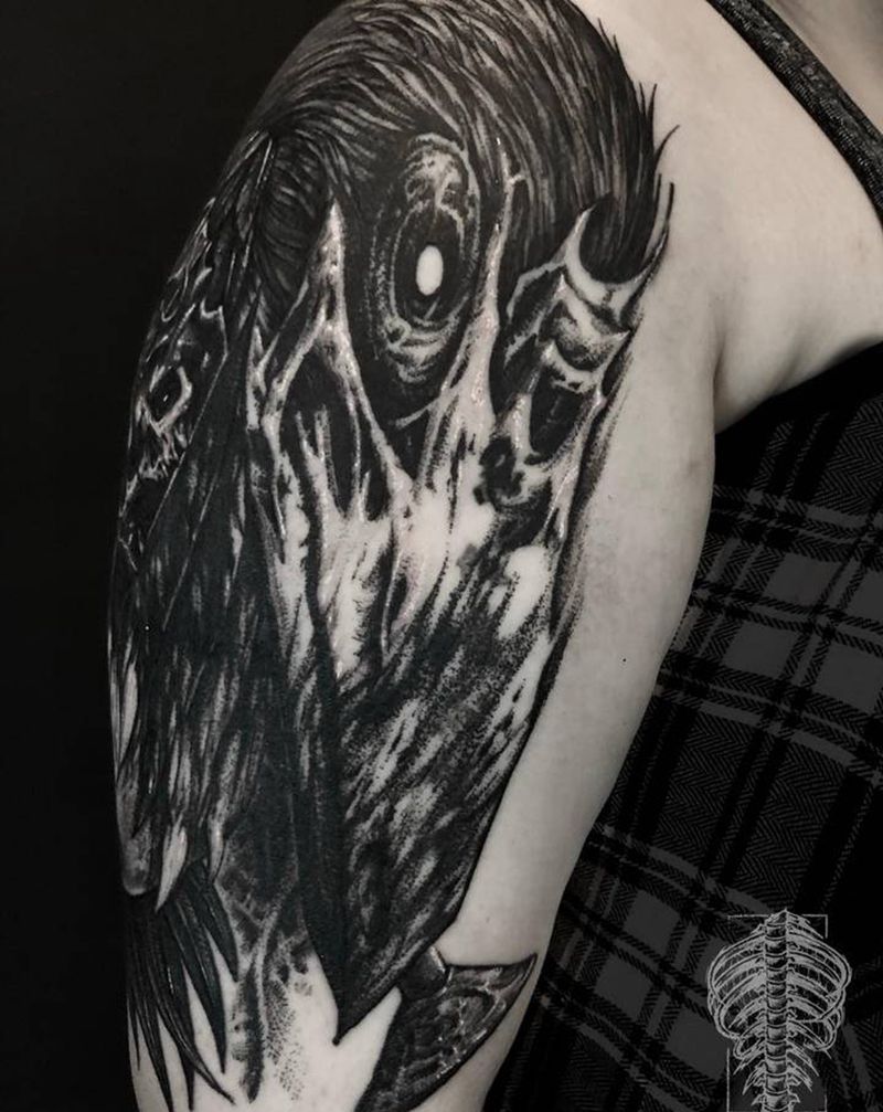 freehand纹身图片_暗黑纹身图案