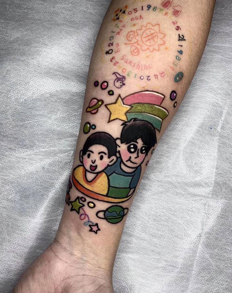 work 小清新纹身图片_手臂Old SchoolNew School纹身图案