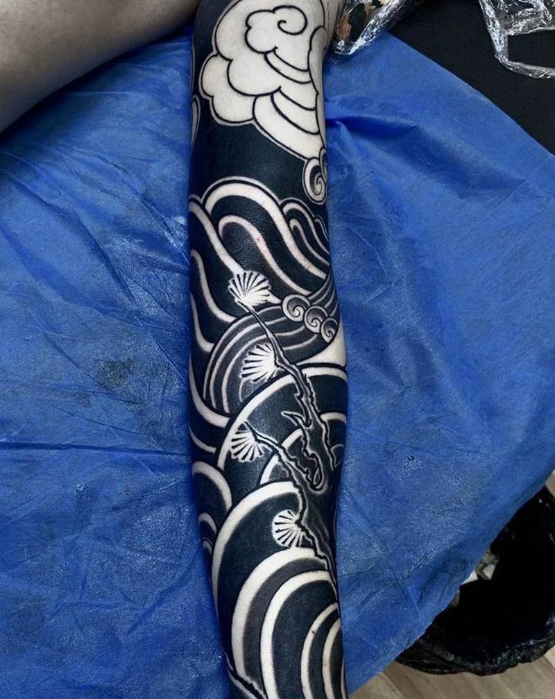 遮盖 未完纹身图片_老传统纹身图案