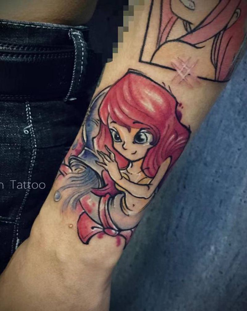 小图纹身图片_New School纹身图案