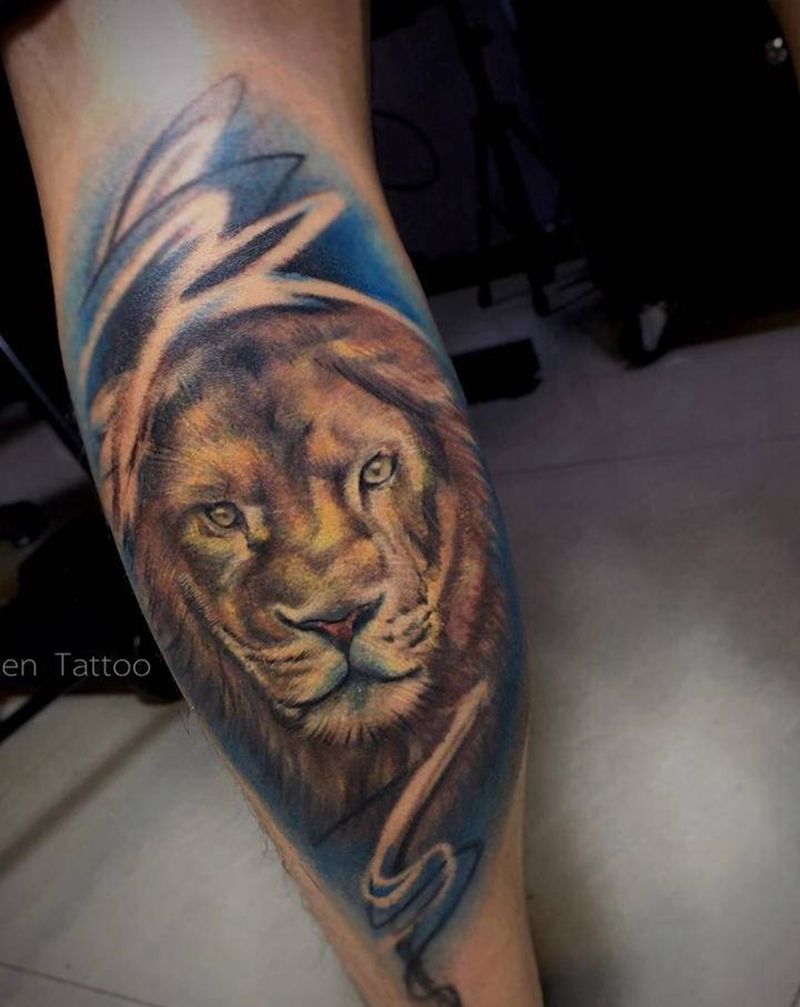 彩色写实纹身图片_欧美写实纹身图案