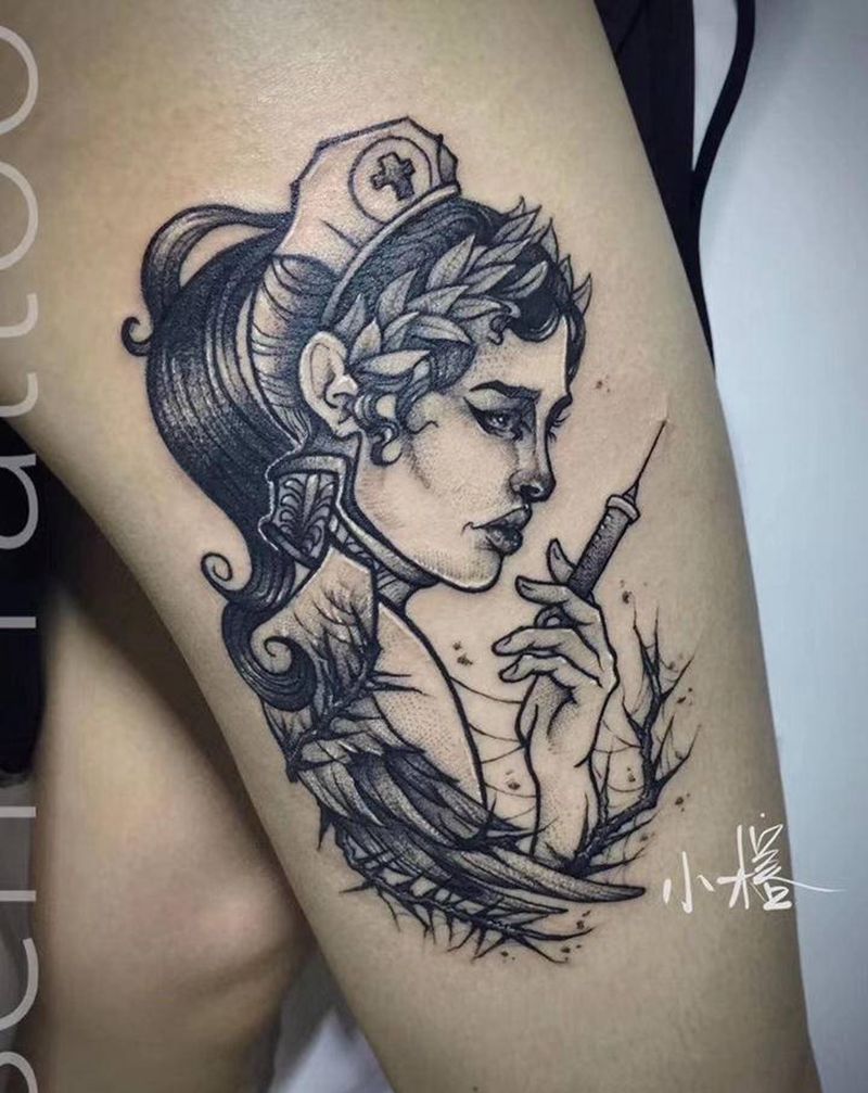 医生原创纹身图片_点刺纹身图案