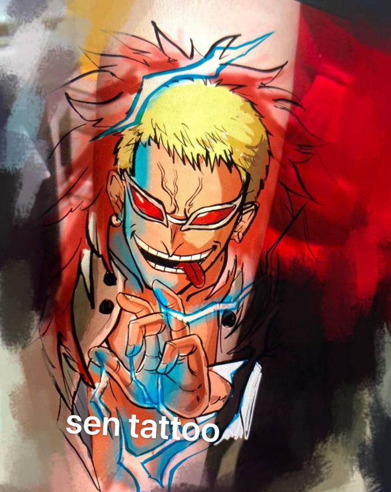 多弗朗明哥纹身图片_New School纹身图案