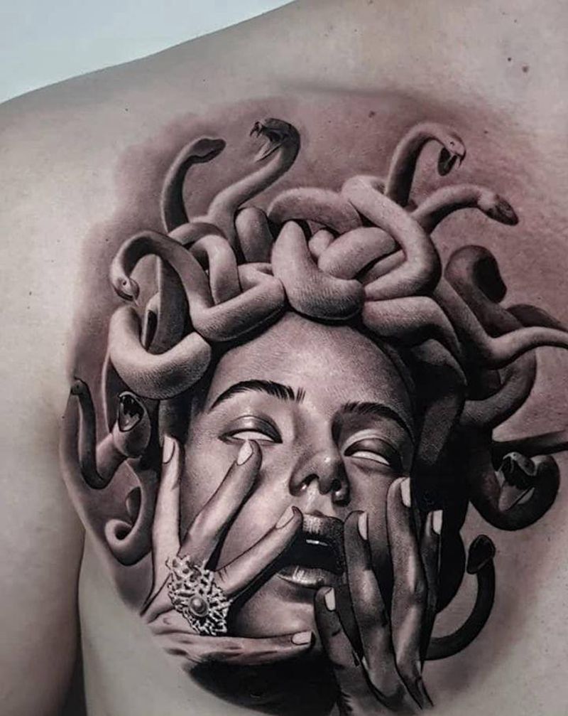 欧美写实纹身图片_欧美写实纹身图案