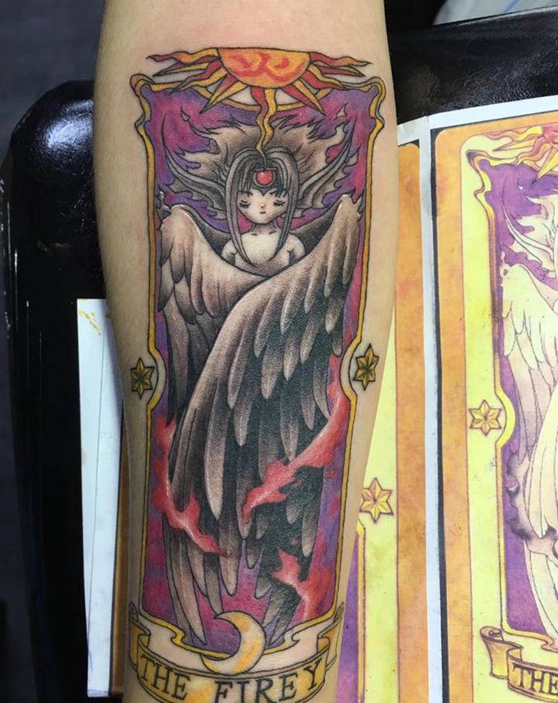 天使纹身图片_欧美写实新传统纹身图案