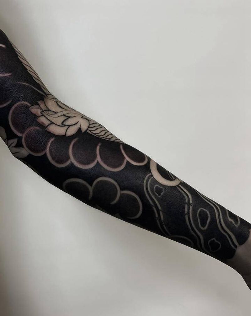 下次继续.纹身图片_手臂老传统纹身图案