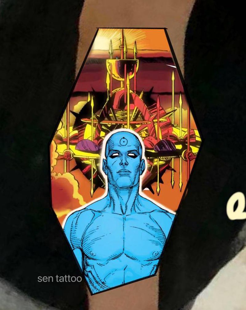 守望者纹身图片_New School欧美写实纹身图案