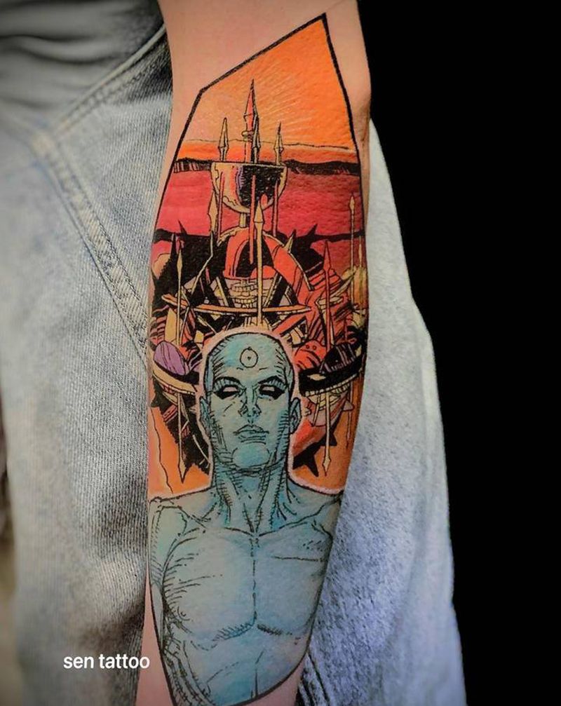 守望者纹身图片_New School纹身图案