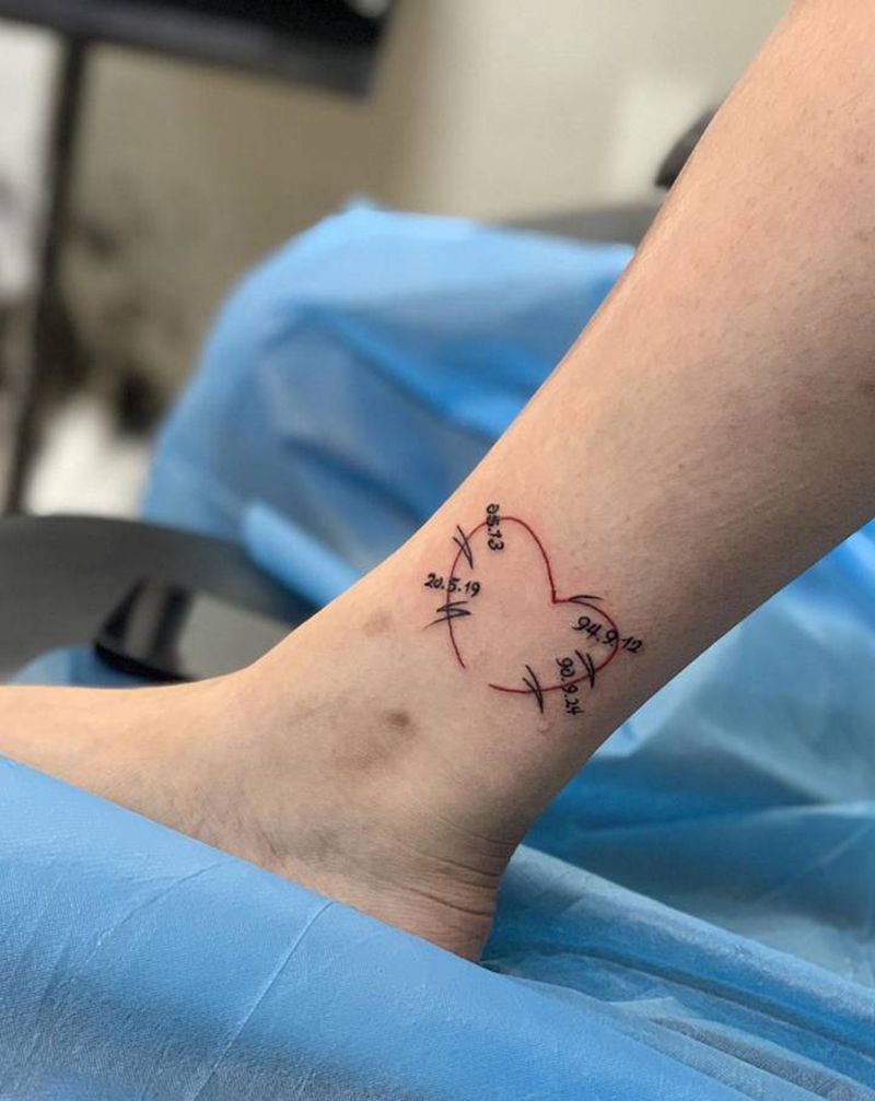 #今日作品更新 #小清新 #纹身图片_腿部几何纹身图案