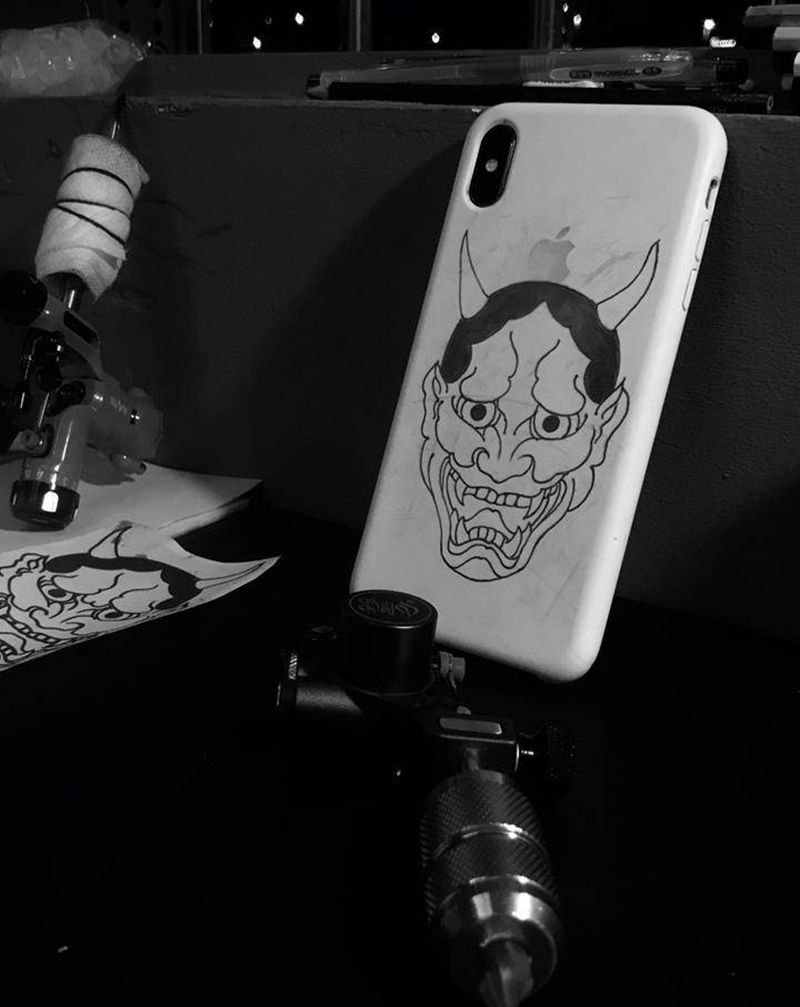 手机壳 班诺纹身图片_新传统手机壳纹身图案