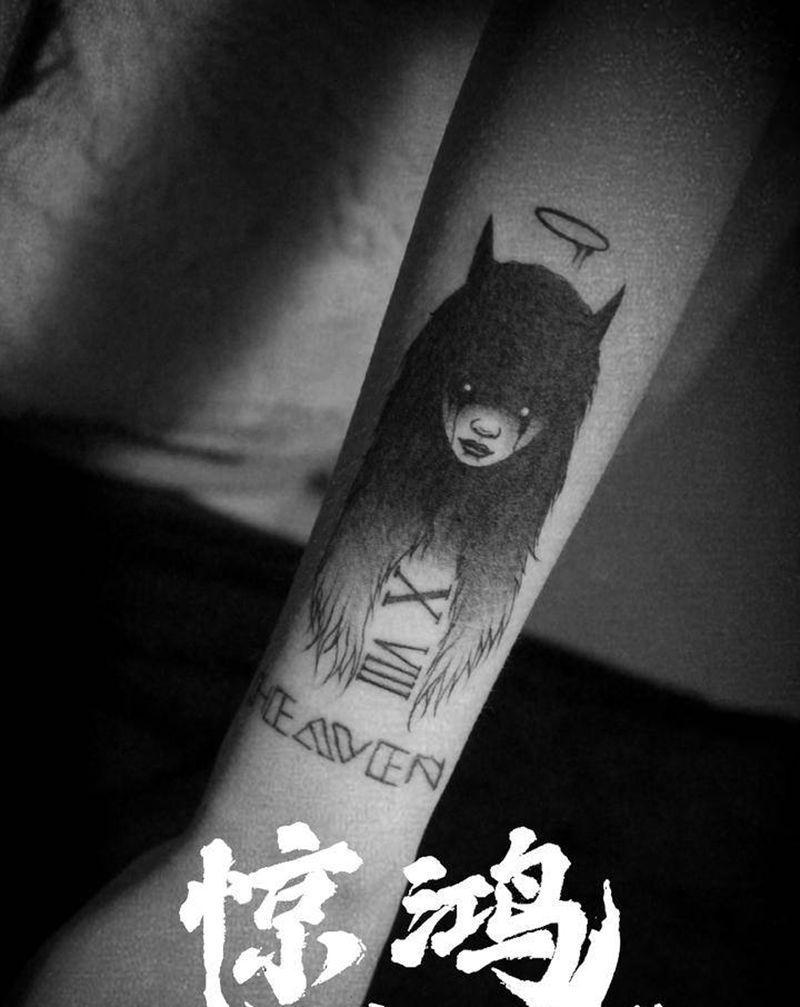 暗黑细节 遮盖作品纹身图片_手臂纹身图案