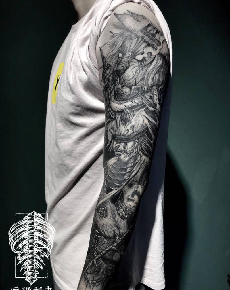 七宗罪纹身图片_点刺纹身图案