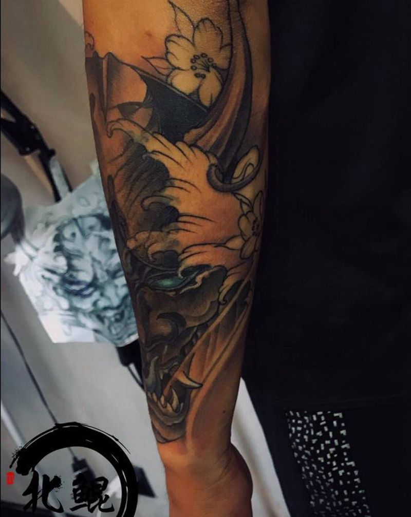 般诺纹身图片_手臂新传统纹身图案