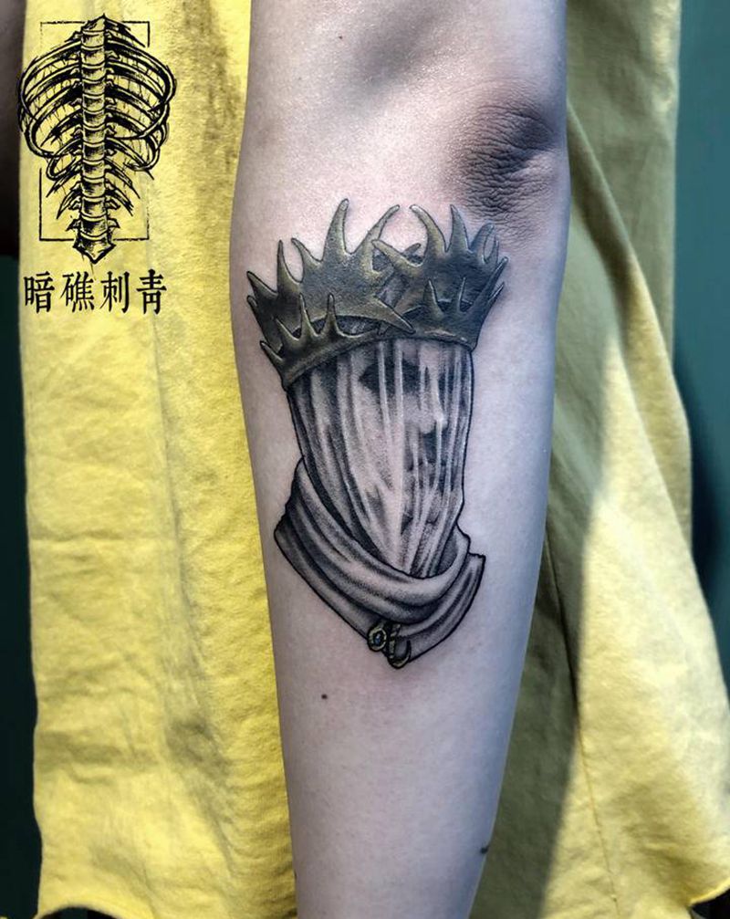 蒙面纹身图片_暗黑纹身图案