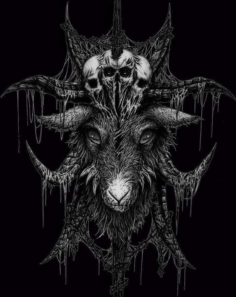 想上自己身，但是找不纹身师纹身图片_暗黑纹身图案