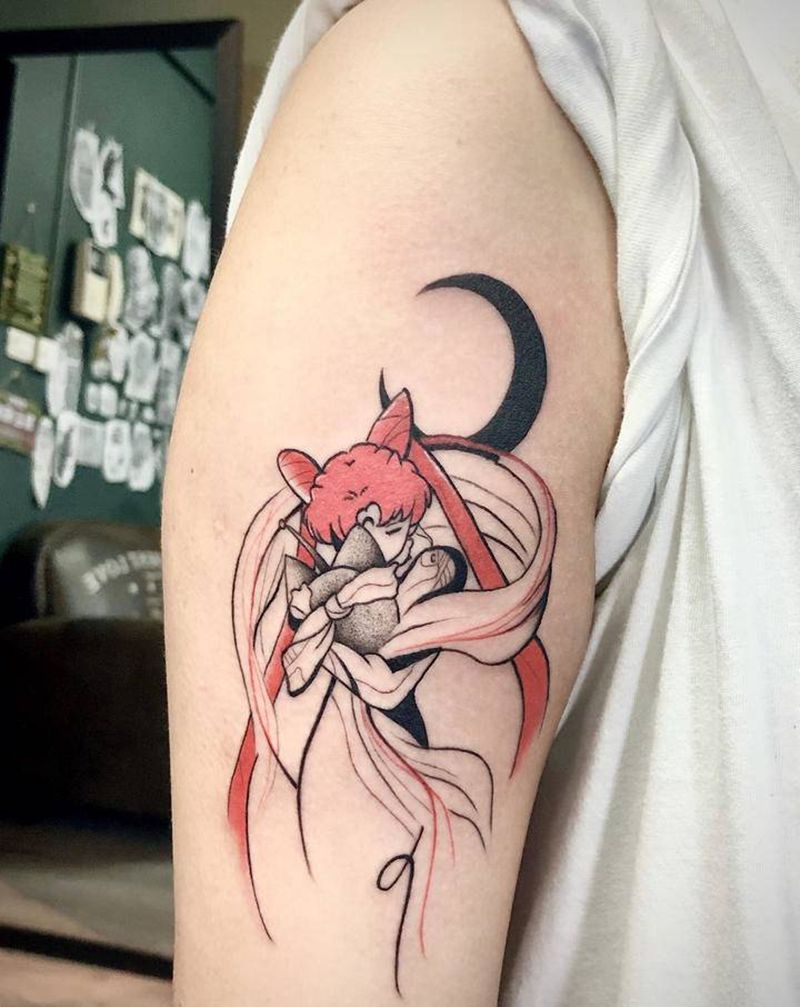 美少女战士纹身图片_手部卡通纹身图案