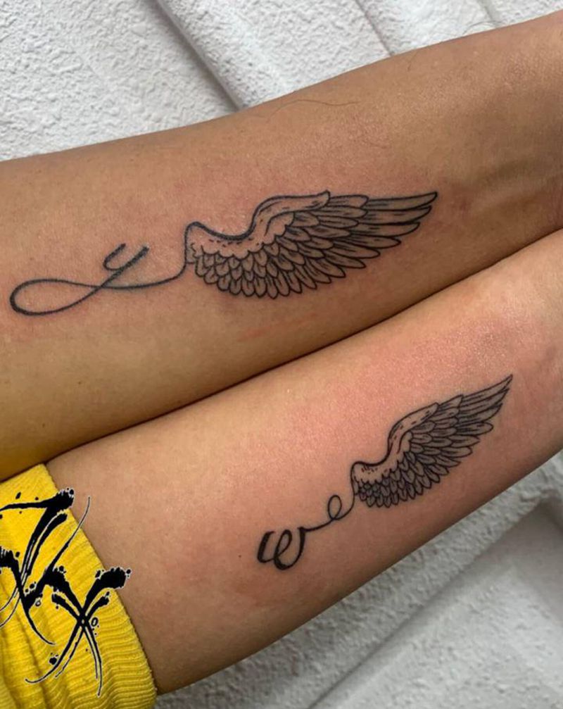 情侣纹身图片_手臂纹身图案