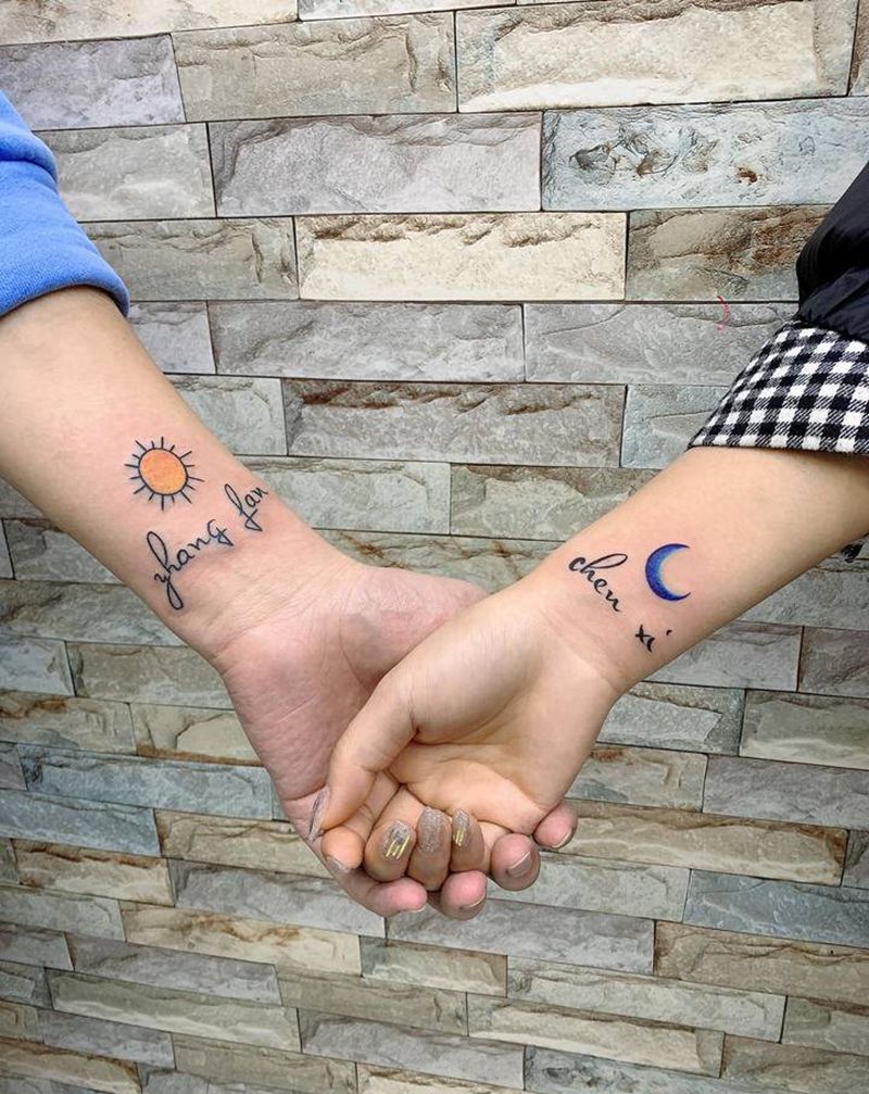 情侣纹身纹身图片_手臂新传统纹身图案