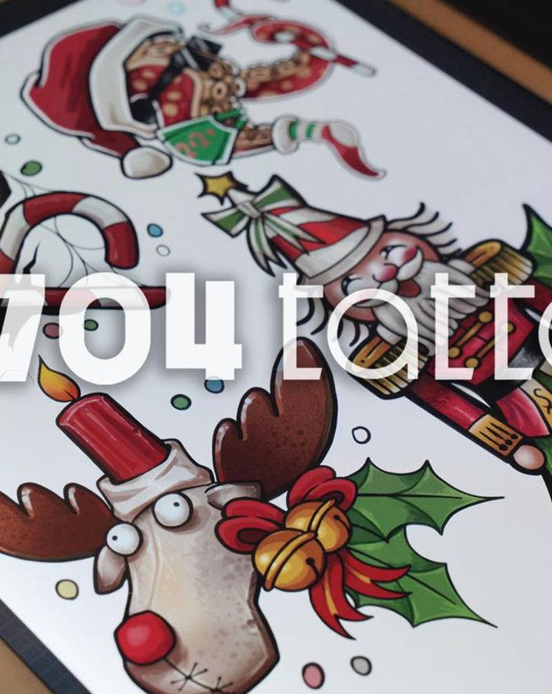 卡通手稿纹身图片_花体字欧美写实纹身图案