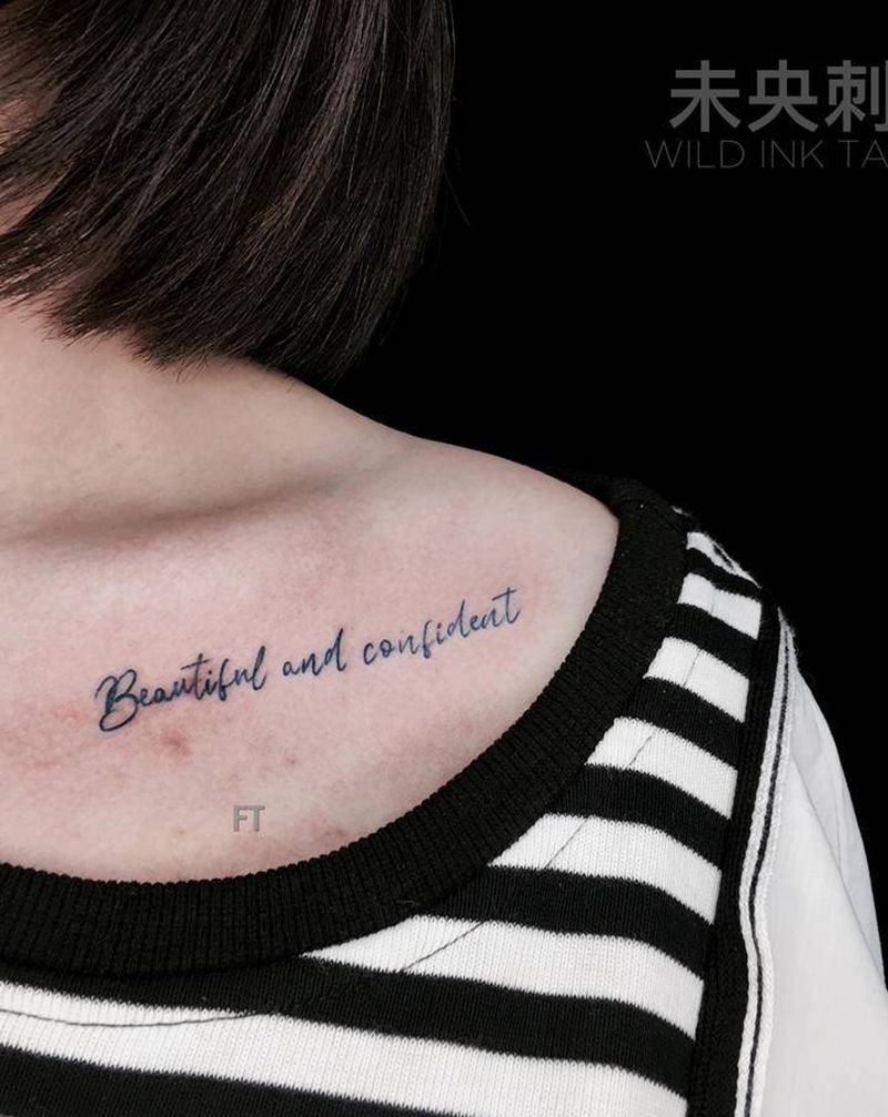 小清新大意义纹身图片_肩部纹身图案