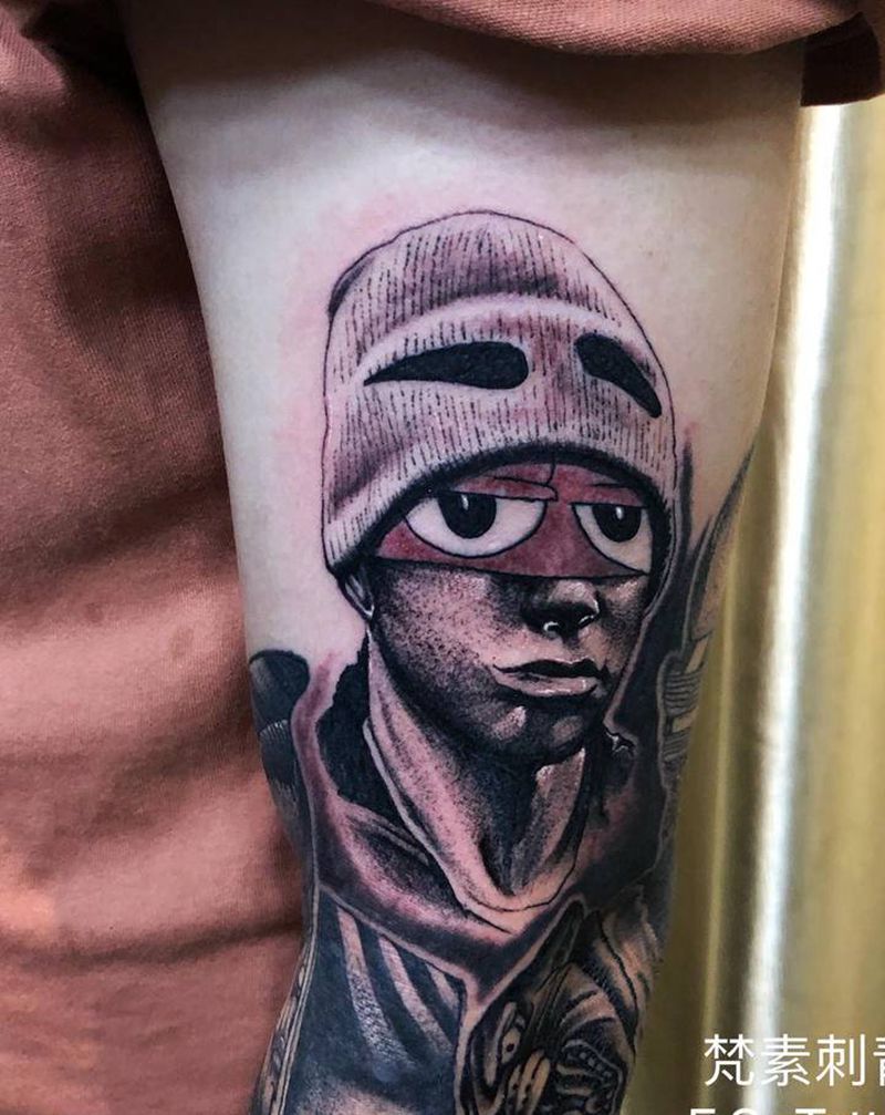 肖像纹身图片_手臂欧美写实纹身图案