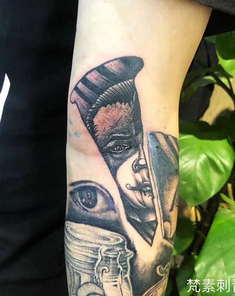 肖像纹身图片_手臂欧美写实纹身图案