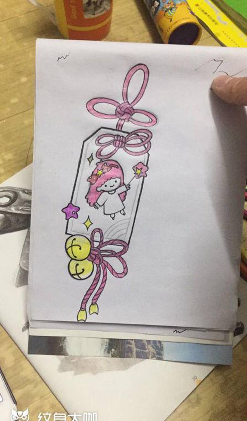 绘画作品纹身图片_手部纹身图案