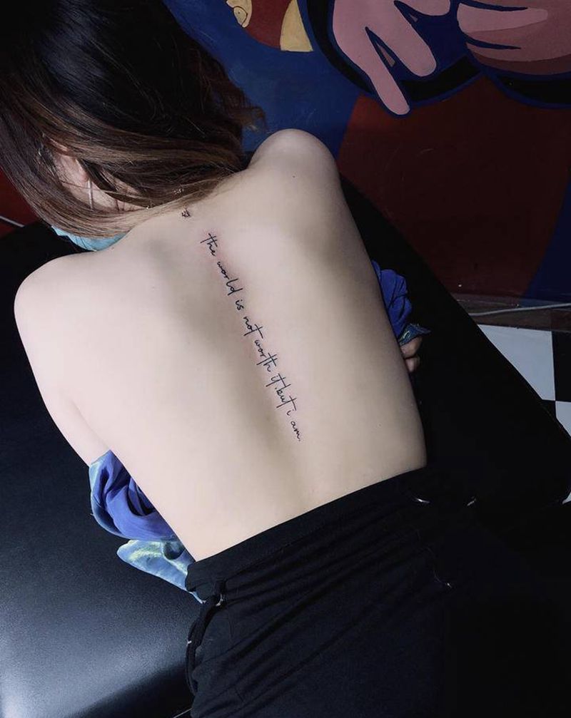 英文纹身图片_背部纹身图案