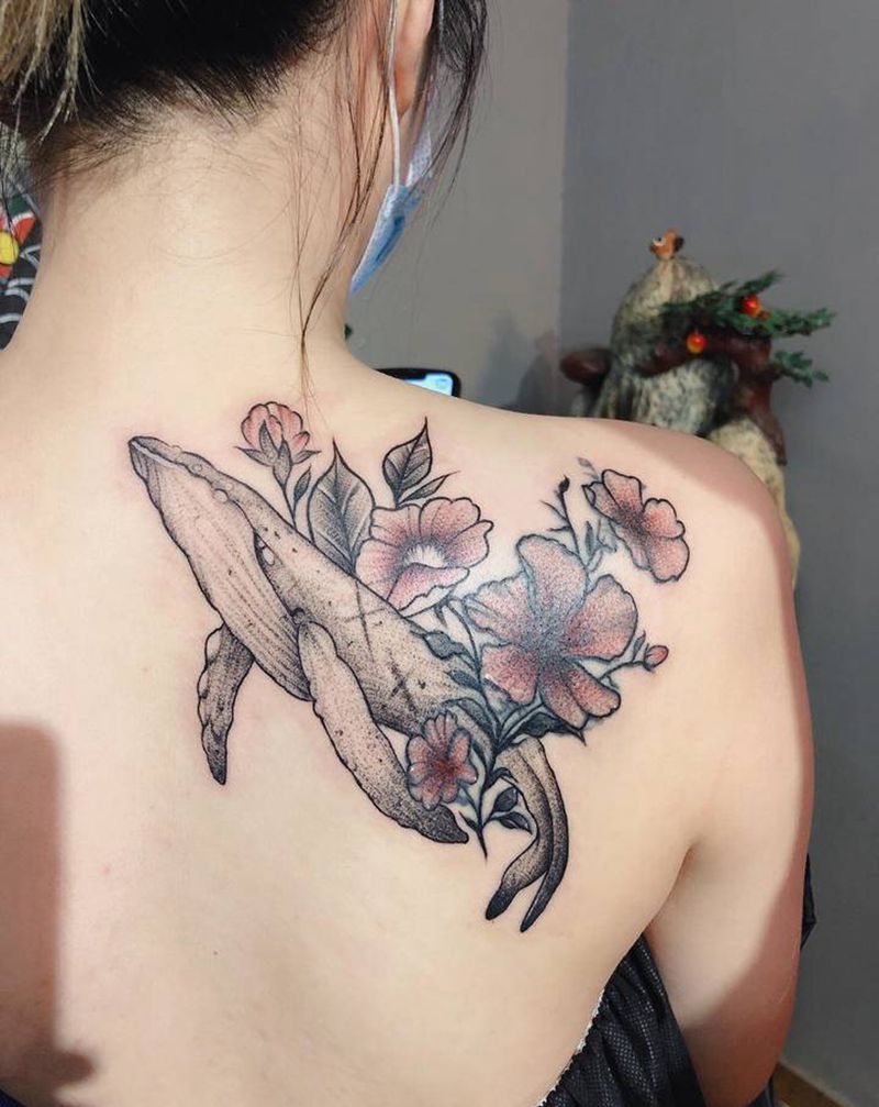 鲲纹身图片_背部纹身图案