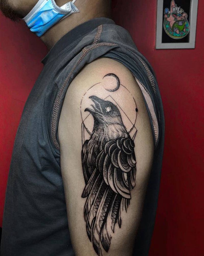 .纹身图片_肩部纹身图案