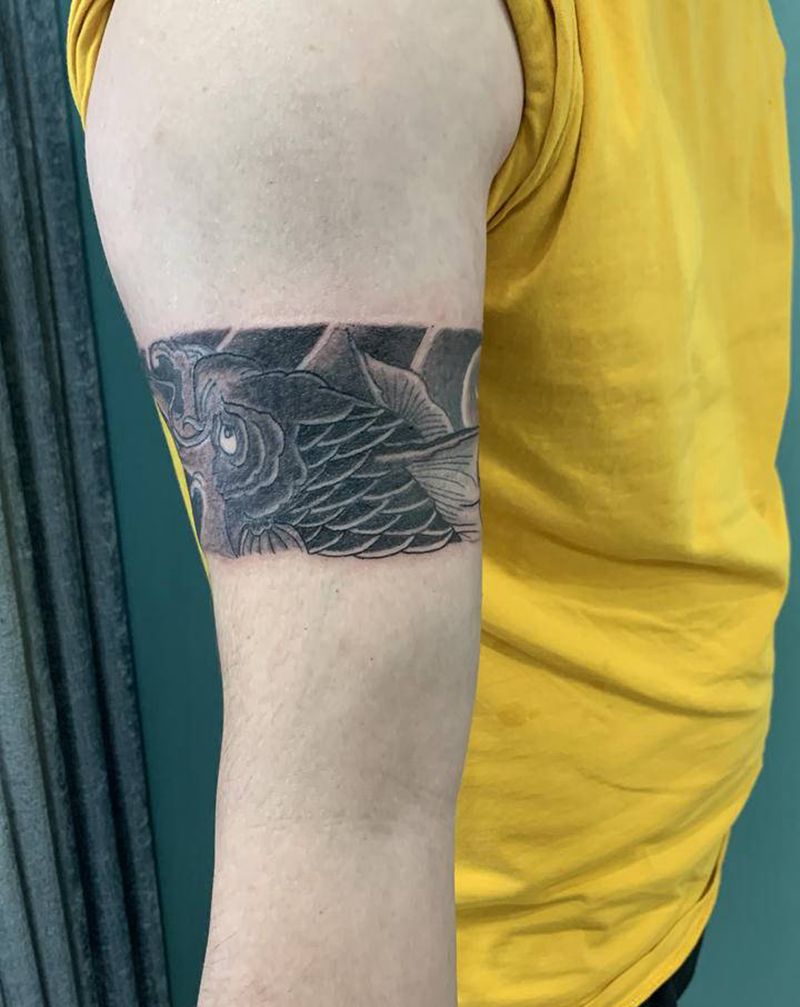 臂环纹身图片_手臂老传统纹身图案