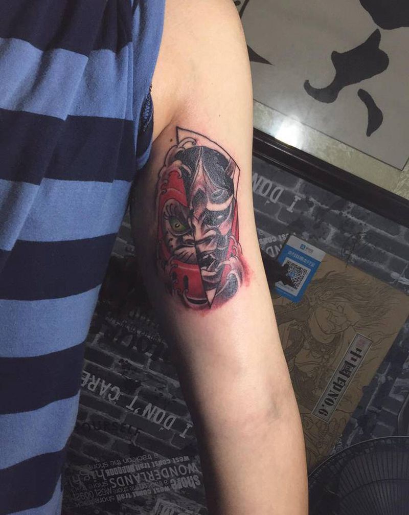 般若纹身图片_手部纹身图案