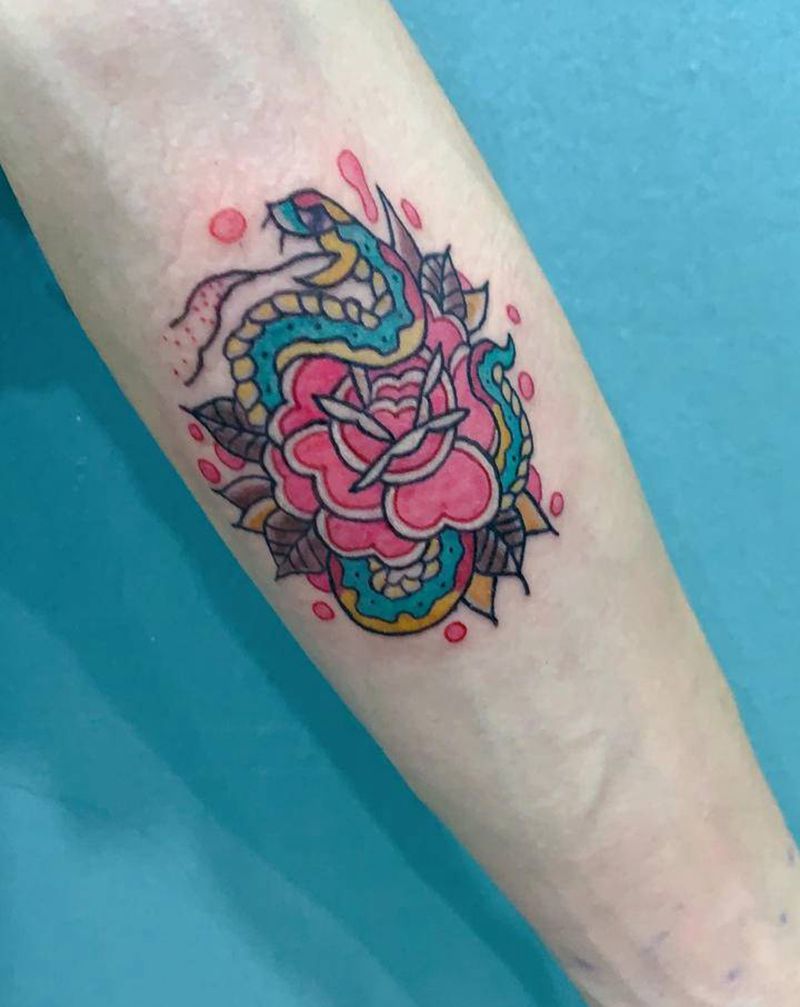 oldschool纹身图片_Old School纹身图案