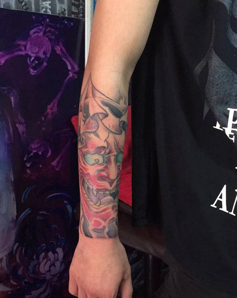 般若纹身图片_手部纹身图案