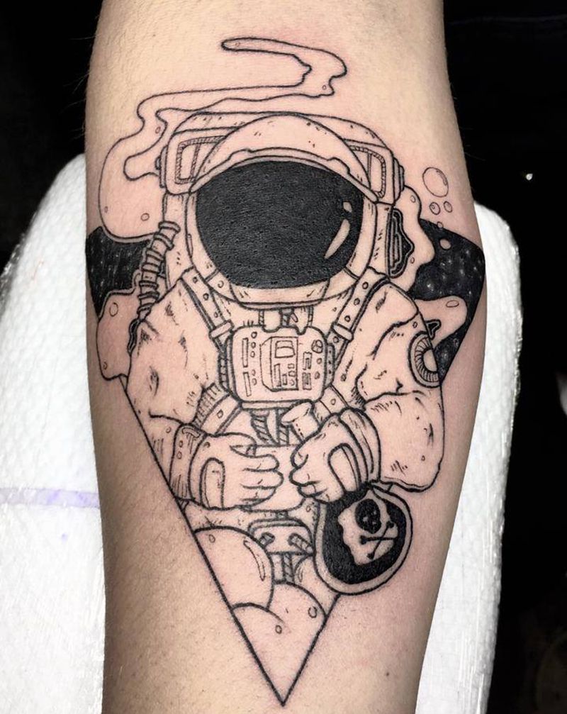 .纹身图片_手臂几何纹身图案