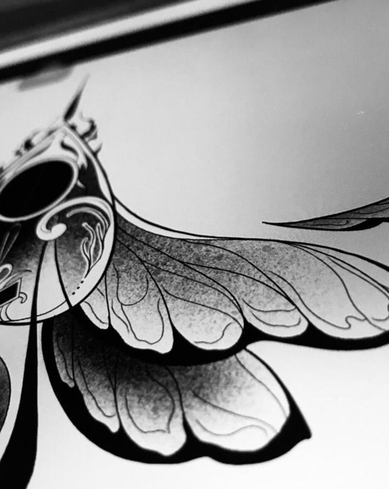 今日份纹身图片_胸部背部纹身图案