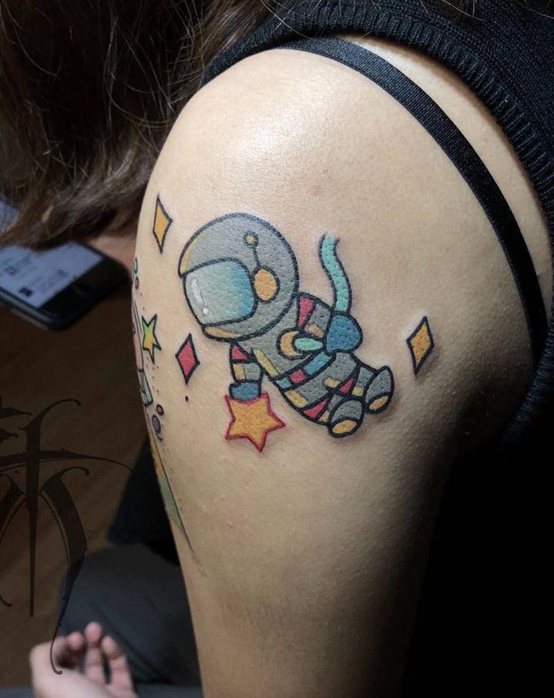 小时候的梦想纹身图片_Old School纹身图案