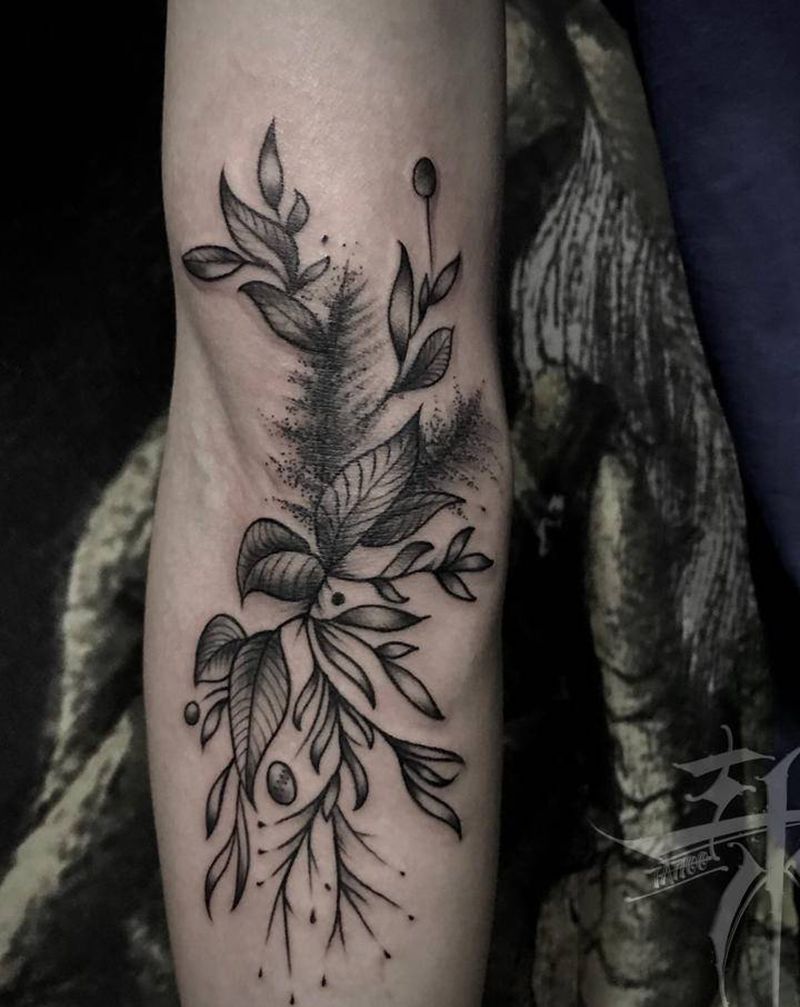 素纹身图片_小清新纹身图案